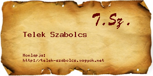 Telek Szabolcs névjegykártya